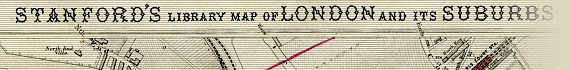 Stanford�s Library Map Of London And Its Suburbs 1872